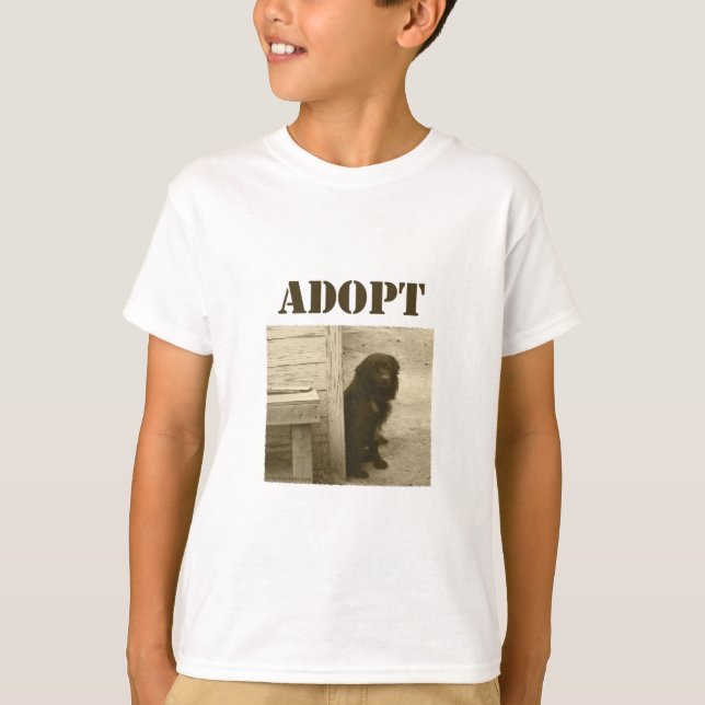 Adopt stray dog T-Shirt (Front)