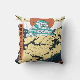 Adopt the pace of nature throw pillow