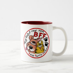 Adopt Your Next BFF Two-Tone Coffee Mug