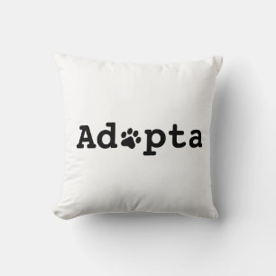 Adopta Throw Pillow
