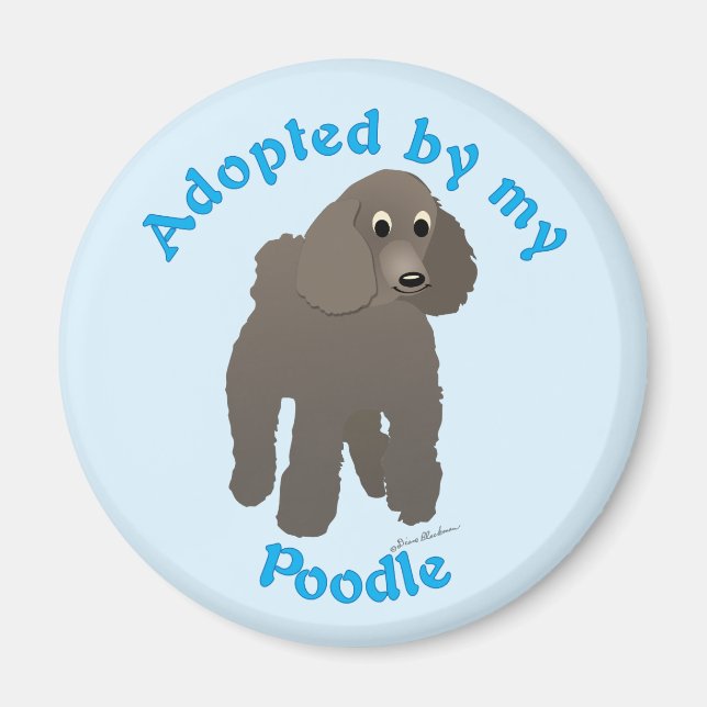 Adopted by my Poodle Magnet (Front)