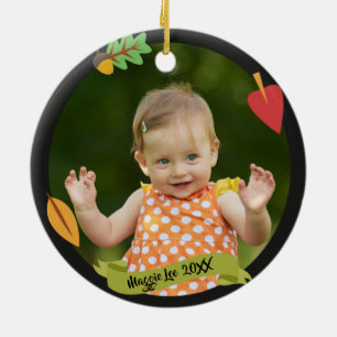 Adopted - Customized Fox Adoption Gift Ceramic Ornament