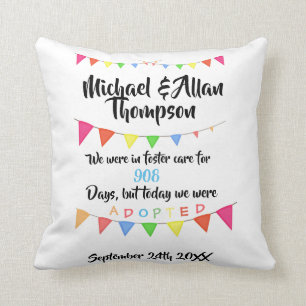 Adopted from Foster Care - Custom Name Pillow