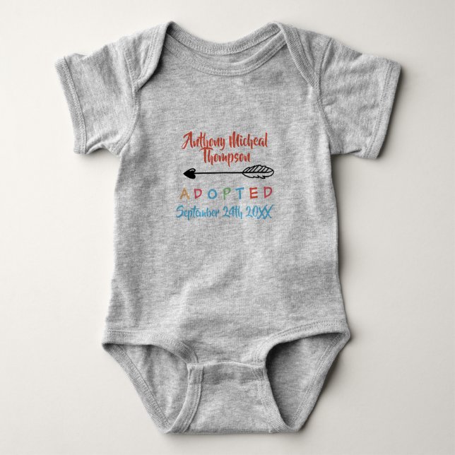 Adopted from Foster Care - Custom Name Shirt (Front)