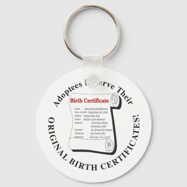 Adoptees Deserve OBCs Keychain (Front)