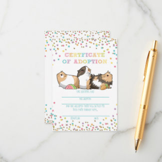 Adopter un certificat d'adoption pour le porc de G