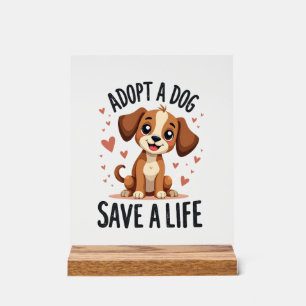 Adopter un chien sauve une vie Vintage chiot migno