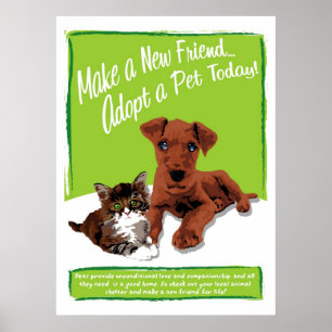 Adopter Un Poster Pour Animaux De Compagnie