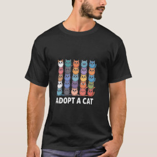 Adopter un T-Shirt de Chat Sauvetage de Chat Adopt