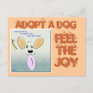 ADOPTER UNE CARTE POSTALE CHIEN