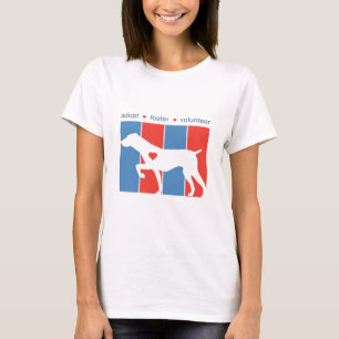 Adoptez Foster Volunteer! T-shirt Chien Logo