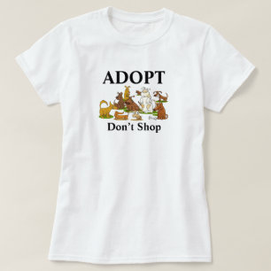 Adoptez Ne pas Acheter Secourir Chiens T-shirt