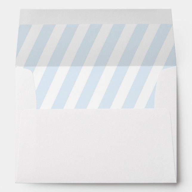 Adoption Baby Shower, matching blue lined Envelope (Back (Bottom))
