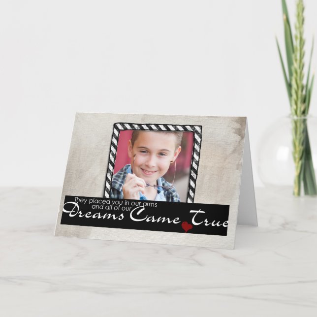 adoption child greeting card (Front)