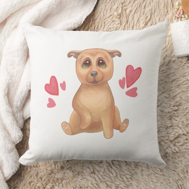 Adoption day cute  dog throw pillow (Blanket)