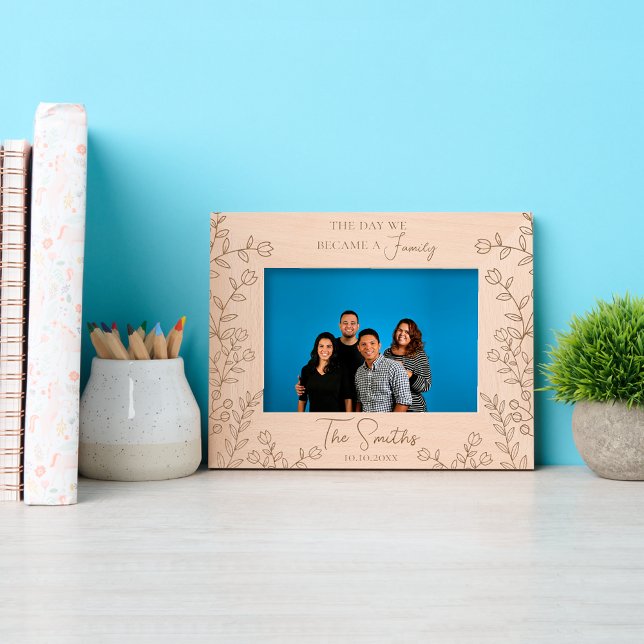 Adoption Day ‘Gotcha Day’ Forever Family Gift Etched Frames (Creator Uploaded)