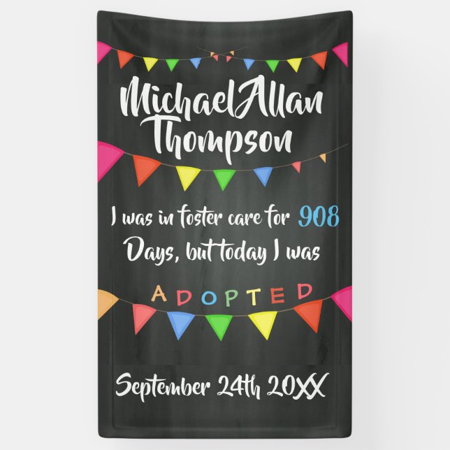 Adoption from Foster Care Sign Custom (Vertical)
