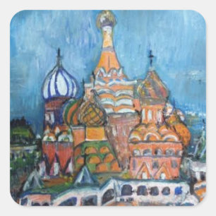 Adoption"From Russia" St. Basil's Sticker