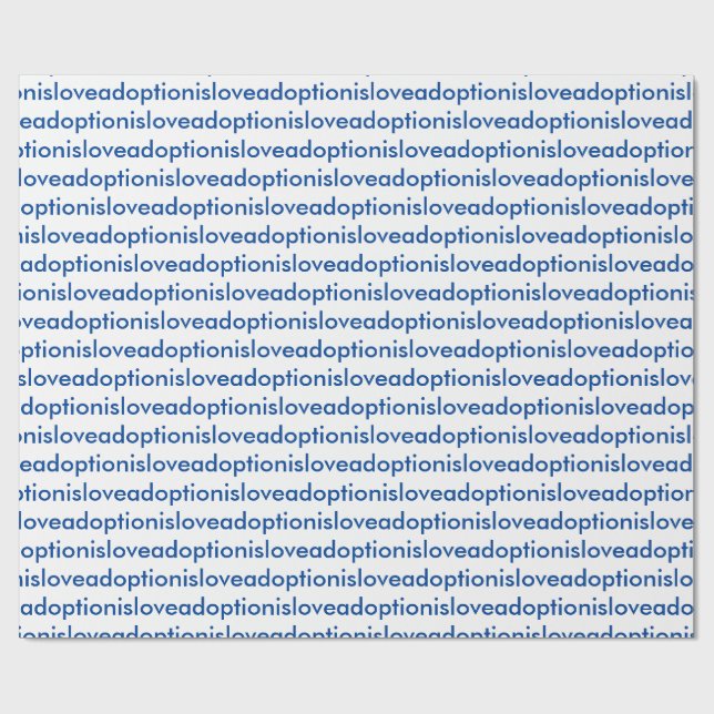 Adoption is Love wrapping paper (Flat)