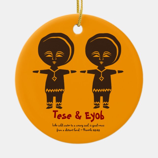 Adoption Love Siblings Photo Ornament (Front)