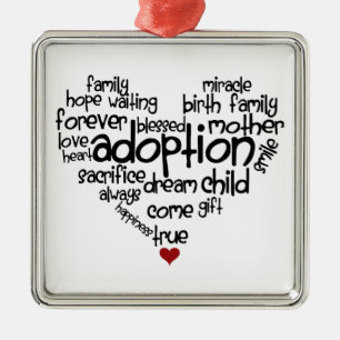 Adoption Metal Ornament