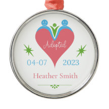 Adoption Ornament Personalized as First Christmas
