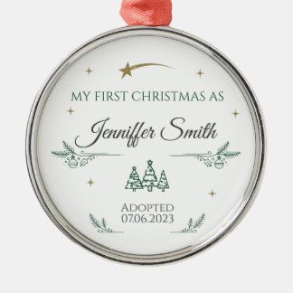 Adoption Ornament Personalized as First Christmas
