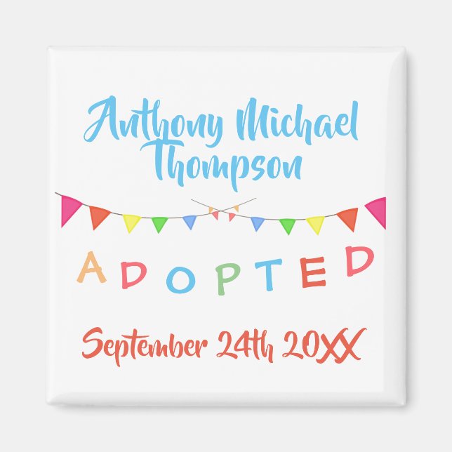 Adoption par Foster Care Party Magnet (Devant)