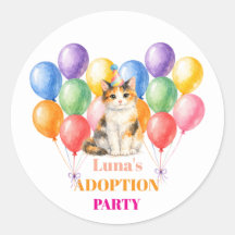 Adoption Party Gotcha day Calico Cat Pet