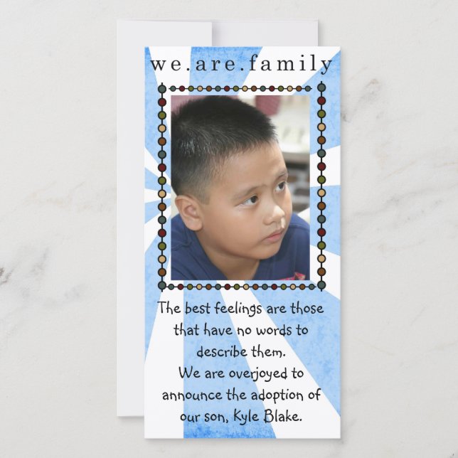 adoption photo card (Front)