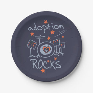 Adoption Rocks Party Paper Plate