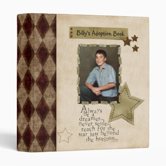 adoption scrapbook/ photo album. binder