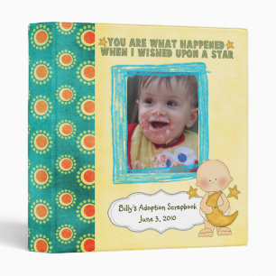 adoption scrapbook/ photo album. binder