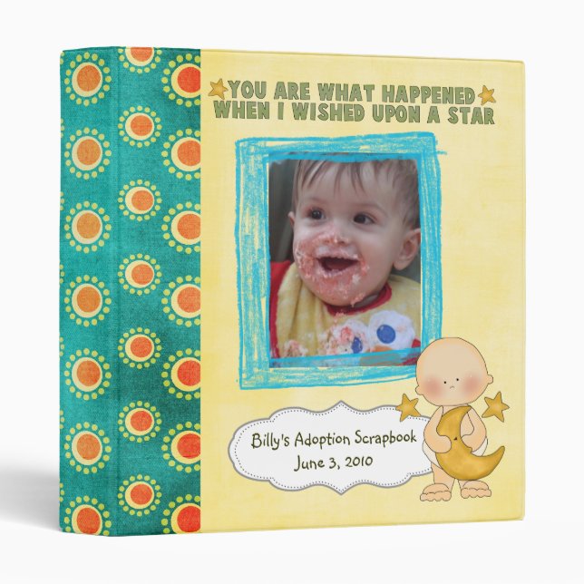 adoption scrapbook/ photo album. binder (Front/Spine)