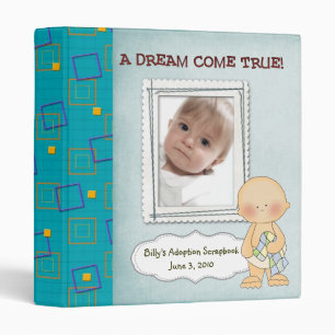 adoption scrapbook/ photo album. binder