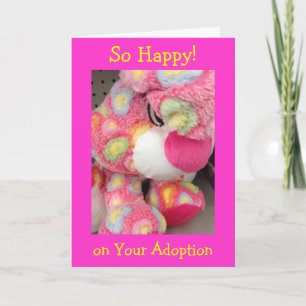 ADOPTION=SO MUCH LOVE/SO MANY KISSES-CONGRATS CARD