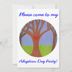 Adoption Tree Adoption Day Party invitation