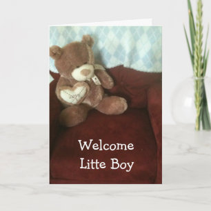 ADOPTION-WELCOME BABY BOY CARD