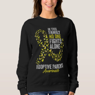 Adoptive Parents Awareness Month Butterflies Yello Sweatshirt