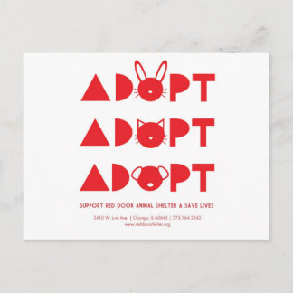 AdoptRedDoor.jpg Postcard