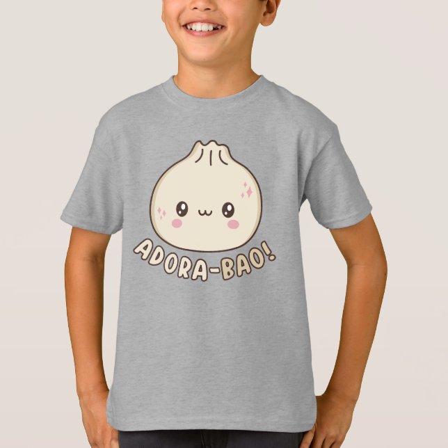 Adora-Bao Cute Kawaii Bao Dumpling Pun Lover  T-Shirt (Front)