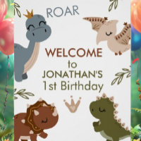 Adorable 1st Birthday Boho Dinosaurs