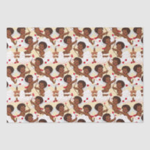 Adorable African American Cherub with Hearts