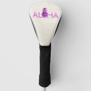 Adorable Aloha Hawaiian Metallic Pineapple Golf Head Cover