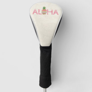 Adorable Aloha Hawaiian Striped Pineapple  Golf He Golf Head Cover