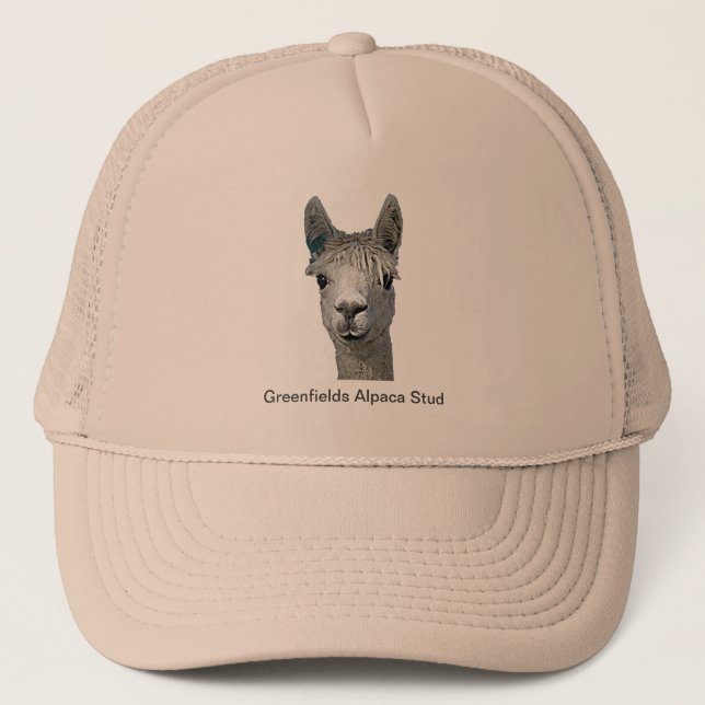 Adorable Alpaca Trucker Hat (Front)