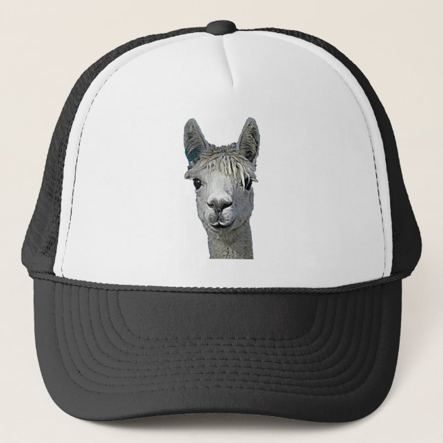 Adorable Alpaca Trucker Hat (Front)