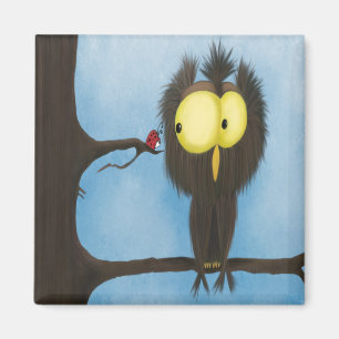 Adorable And Colourful Owl Oliver Magnet