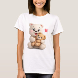 Adorable and Cute Teddy Bear Design T-Shirt