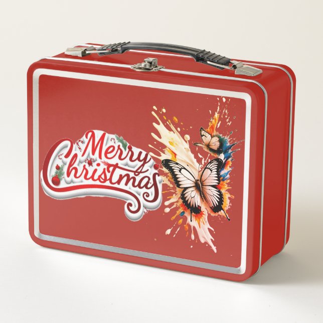 Adorable and durable, our metal lunch box is perfe (Front)